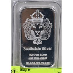 SCOTTSDALE SILVER 1 OZ SILVER BAR