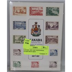 CANADA 1867-1967 CENTENNIAL STAMP ISSUE MINT