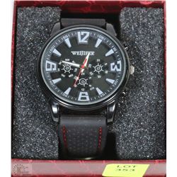 WEIJIEER MENS WATCH WITH RUBBER STRAP