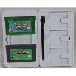 2 GAMES INCL:GAME BOY ADVANCE "POKEMON EMERALD &