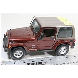 1:18 SCALE JEEP WRANGLER SAHARA  DIE CAST