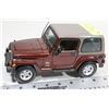 Image 1 : 1:18 SCALE JEEP WRANGLER SAHARA  DIE CAST