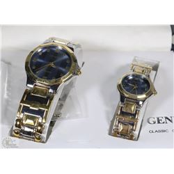 NEW GENEVA HIS AND HERS WATCH SET IN CASE