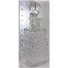 Image 1 : LARGE VINTAGE CUT CRYSTAL DECANTER - WHEAT PATTERN