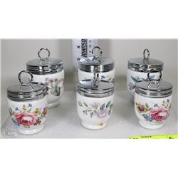 6 ROYAL WORCESTER EGG CODDLERS