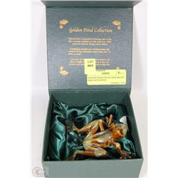 GOLDEN POND COLLECTION BROWN FROG WITH SPOTS