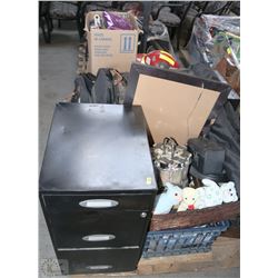 PALLET OF ESTATE GOODS INCL TOOLS, HOUSEHOLD,