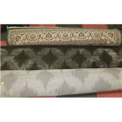 TWO SHOWHOME ASSORTED AREA CARPETS