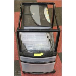 FILER AND ORGANIZER CART WITH ALL CONTENTS INCL