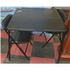 Image 1 : FOLDING CARD TABLE WITH 2 CHAIRS (SMALL TARE ON