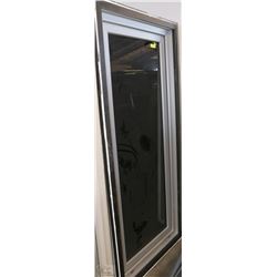 COMMERCIAL WINDOW BLACK & SILVER 32"X81"