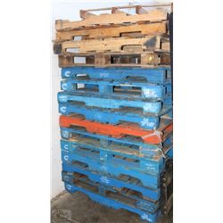 STACK OF 15 PALLETS MUST BE REMOVED BY MONDAY 5:30
