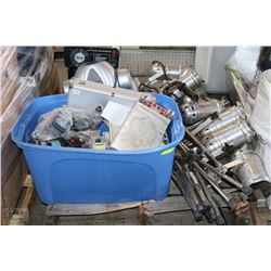 PALLET WITH LIGHTING SYSTEM, TOOLS, REGULATOR FOR