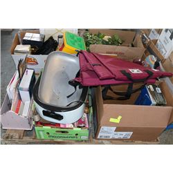 PALLET OF MISC HOUSEHOLD ITEMS INCL PLAYSTATION 2