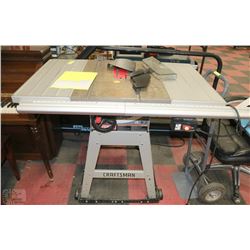 CRAFTSMAN TABLE SAW  WITH ROLLING STAND