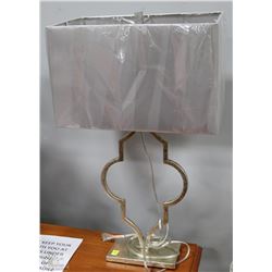 SHOWHOME METAL AND SILVER SHADE LAMP