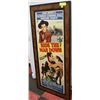 Image 1 : FRAMED WESTERN MOVIE POSTER 19X40