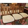 Image 1 : SET OF 6 COUNTER HEIGHT HIGH BACK CHAIRS WITH