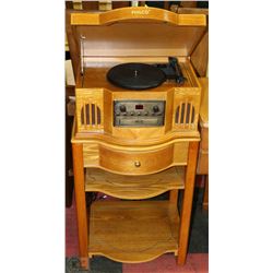 PHILCO NOSTALGIC WOOD RECORD PLAYER RADIO WITH