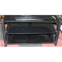 3 TIER TEMPER GLASS TV STAND
