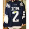 Image 1 : BREWER #2 EDMONTON OILER SIGNED JERSEY
