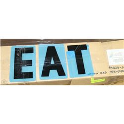 SET OF SIGNED LETTERING FOR LARGE MENU BOARDS