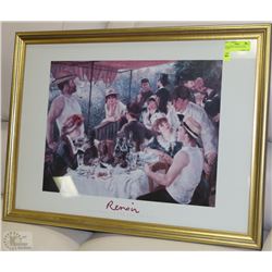 RENOIR PRINT IN GOLD COLOR FRAME