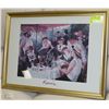 Image 1 : RENOIR PRINT IN GOLD COLOR FRAME