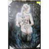 Image 1 : NEW LARGE TATOO GIRL CANVAS PICTURE -