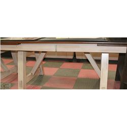 NEW RUSTIC STYLE 2 TONE KITCHEN TABLE WITH 2 PULL