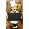 Image 1 : CHEF FIGURINE ON STAND W/REMOVEABLE