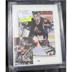 NIK KHABIBULIN GUARANTEED AUTOGRAPH FRAMED PIC,