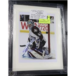 CRAIG ANDERSON GUARANTEED AUTOGRAPH FRAMED PIC
