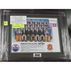 JARI KURRI GUARANTEED AUTOGRAPH FRAMED PIC AND