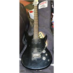 ELECTRIC GUITAR IN SOFT SHELL "HIGH VOLTAGE" CASE