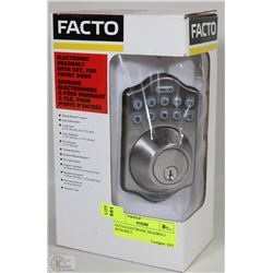 FACTO-ELECTRONIC DEADBOLT WITH KEY