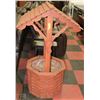 Image 1 : LARGE CEDAR GARDEN WISHING WELL PLANTER