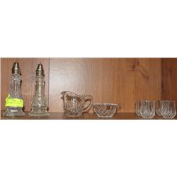 SET OF 8 GERMAN CUT CRYSTAL DISHWARE