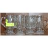 Image 1 : SET OF 11 CRYSTAL COFFEE CUPS & 6 MATCHING BOWLS