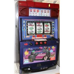 VINTAGE HOMEFUN.CA SLOT MACHINE WITH KEYS & COINS