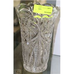 ESTATE PINWHEEL CRYSTAL VASE