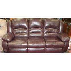 LEATHER DARK. BROWN SOFA