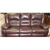 LEATHER DARK. BROWN SOFA