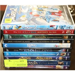 BUNDLE OF 10 CHILDRENS DVDS ON CHOICE