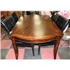 KITCHEN TABLE AND 4 LEATHERETTE CHAIRS