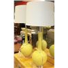 Image 1 : SHOWHOME PAIR OF YELLOW LAMPS