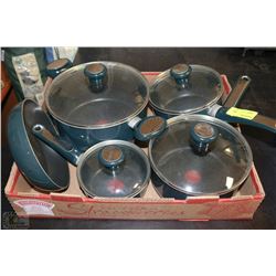 USED T-FAL POT AND PAN SET