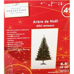 6 1/2 FT PRELIT  CHRISTMAS TREE IN BOX