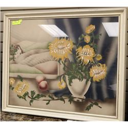 FLORAL AND FRUIT FRAMED PICTURE