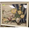 Image 1 : FLORAL AND FRUIT FRAMED PICTURE